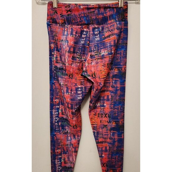 Piloxing Power Leggings All Over Colorful Print‎ Made-Brazil Mid-Rise Medium EUC - Picture 7 of 14